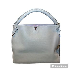 Louis Vuitton LV Tournon HandBag Gray Very Good Condition